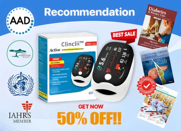[Official Store] Clinclii™ GlucoSense Laser Blood Glucose Monitoring Device