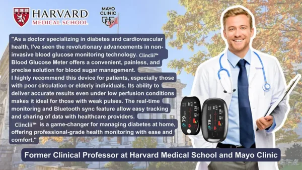 [Official Store] Clinclii™ GlucoSense Laser Blood Glucose Monitoring Device