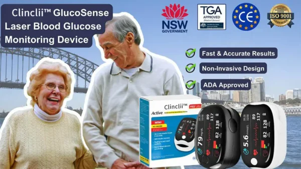 [Official Store] Clinclii™ GlucoSense Laser Blood Glucose Monitoring Device