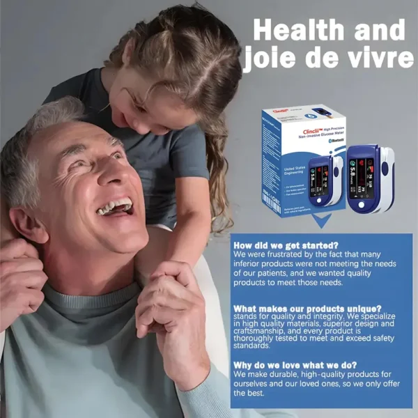 Clinclii™ High Precision Non-Invasive Blood Glucose Meter👨‍⚕️ is clinically certified to be & 99.9% accurate