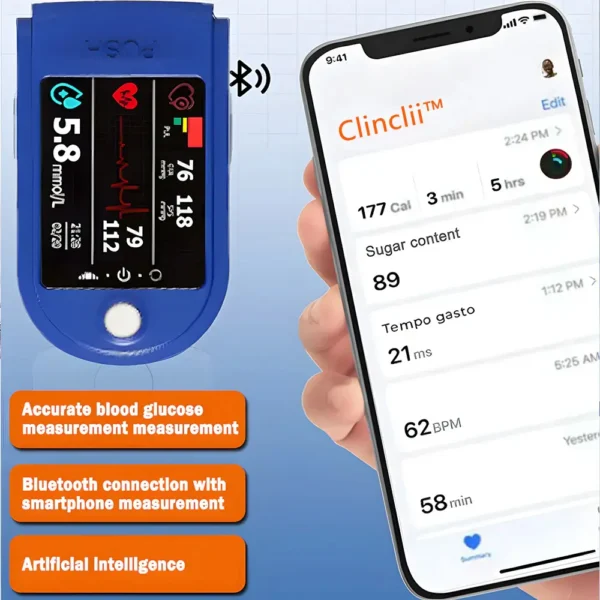 Clinclii™ High Precision Non-Invasive Blood Glucose Meter👨‍⚕️ is clinically certified to be & 99.9% accurate