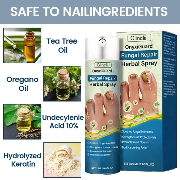 Clinclii™ OnyxiGuard Fungal Repair Herbal Spray